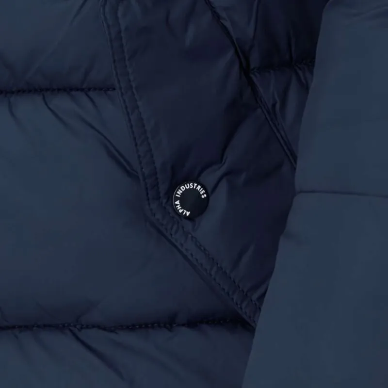Alpha Industries Herren Daunenjacke Hooded Puffer Alpha FD rep.blue