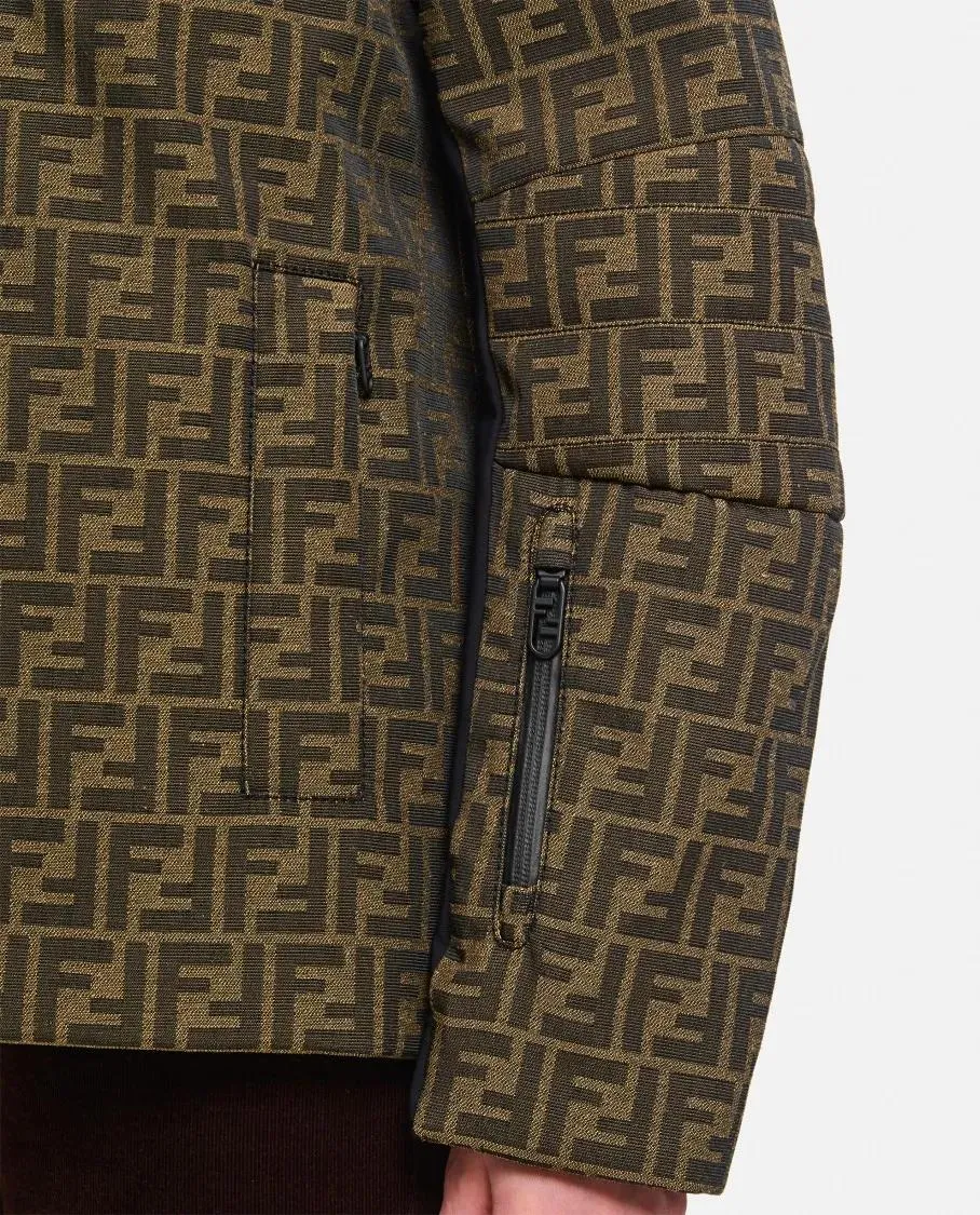   Fendi  Ski Canvas Logo Jacket Brown  Übergangsjacke 