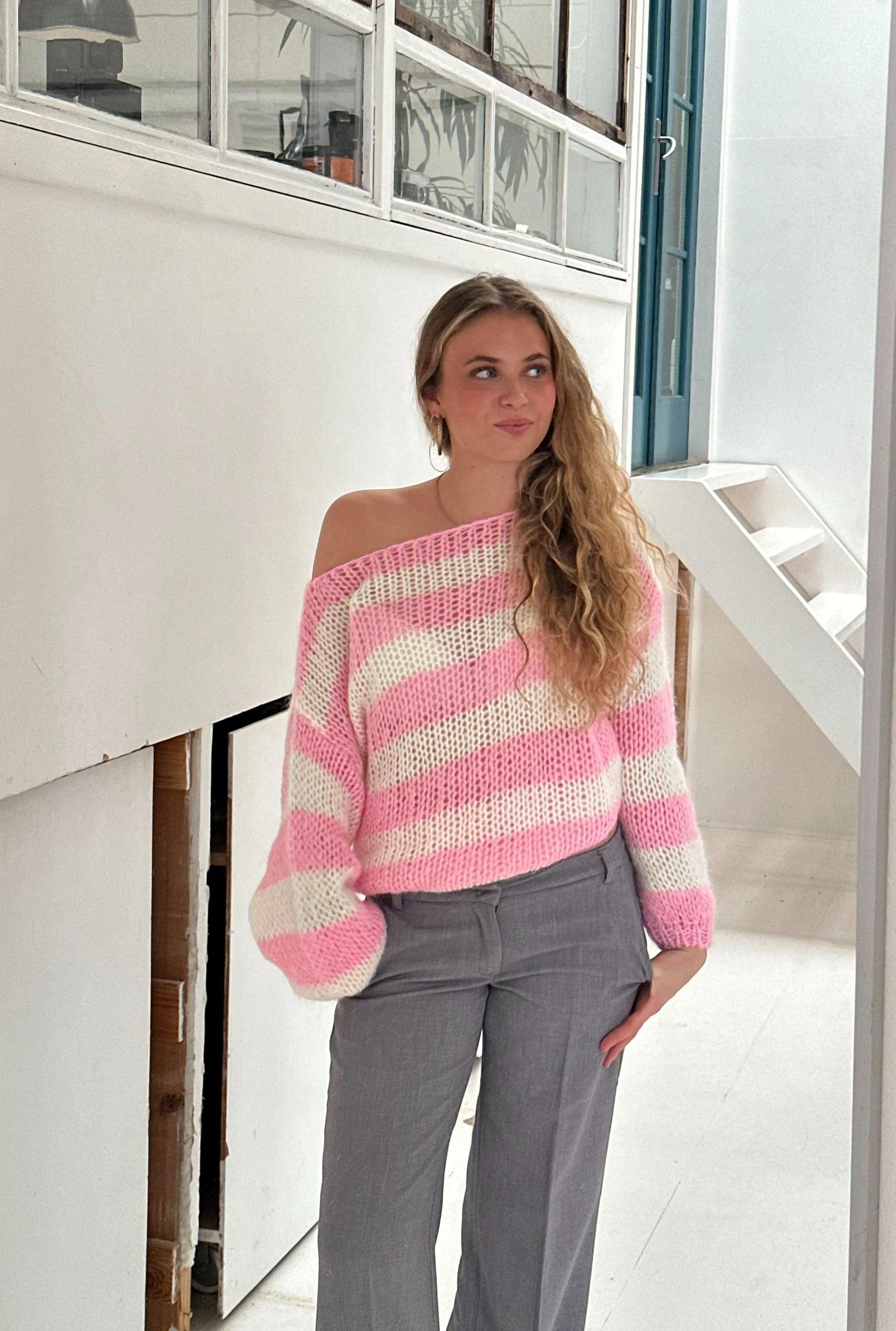 Heidi-Mode | Gestreifte Strick Winterpullover