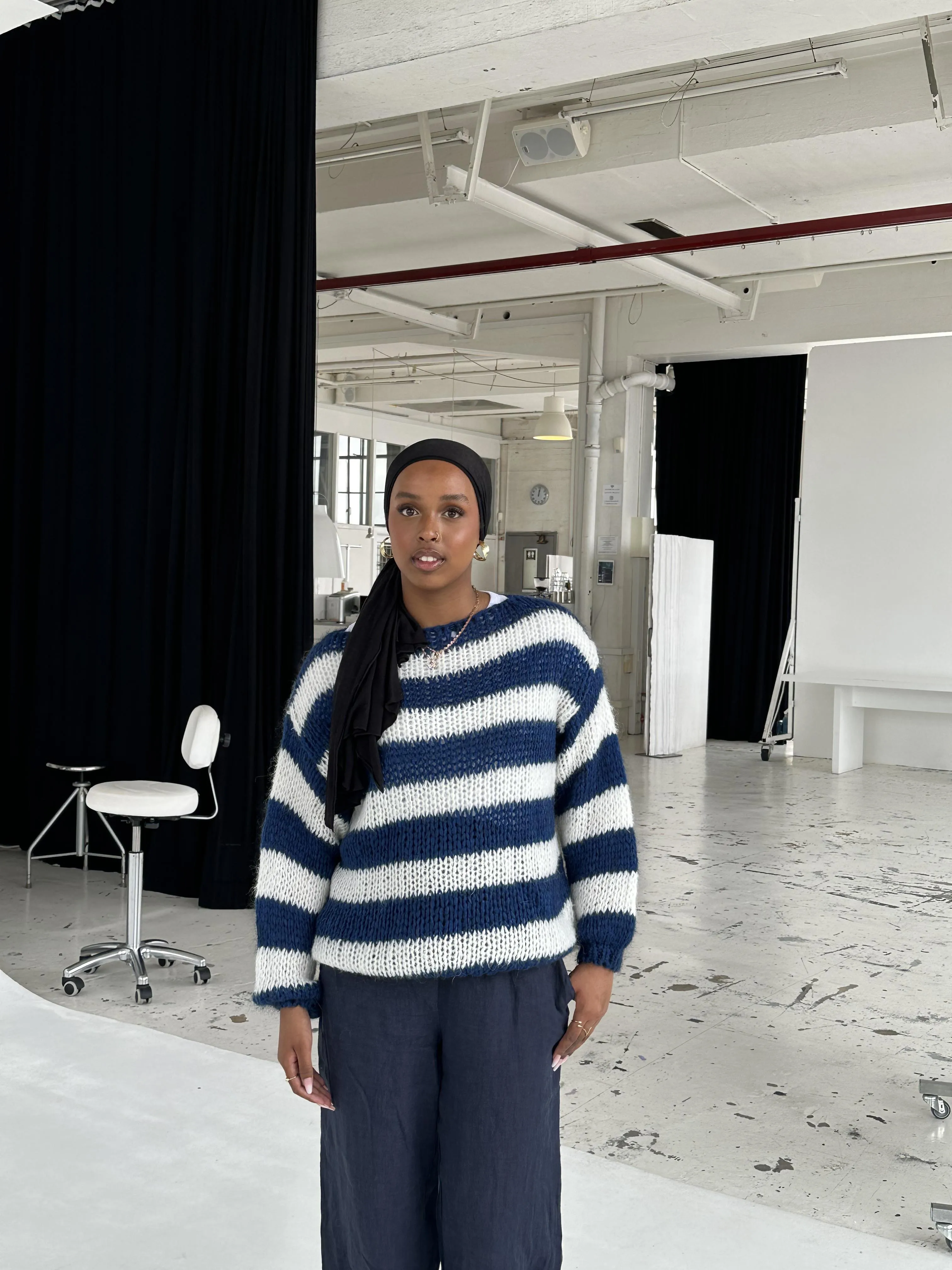 Heidi-Mode | Gestreifte Strick Winterpullover