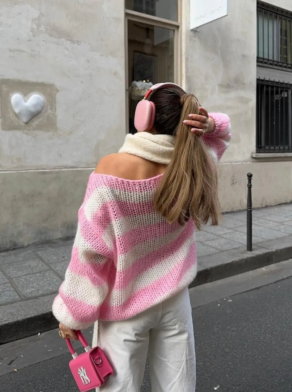 Heidi-Mode | Gestreifte Strick Winterpullover