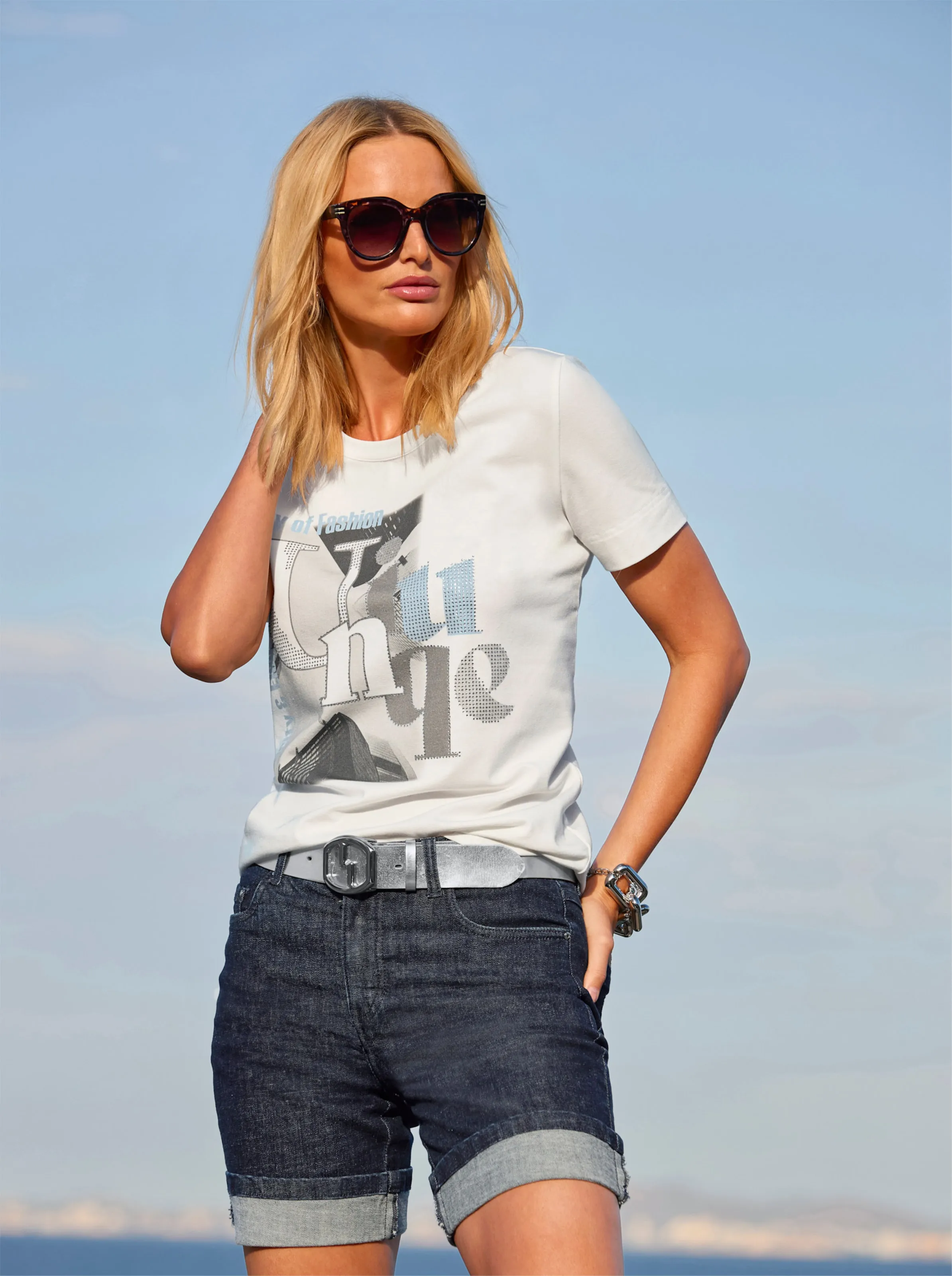heine Jeansshort in dark blue