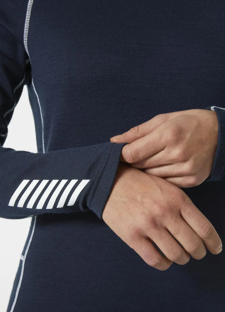 Helly Hansen W Lifa Merino Midweight Crew - Damen Skiunterwäsche