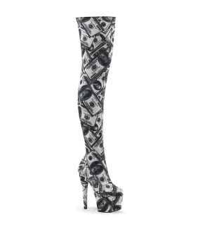 Overknee Stiefel ADORE-3000DP- Dollar Print online günstig kaufen