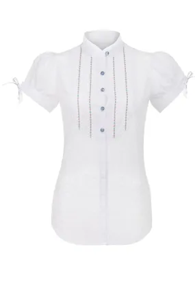 Stockerpoint - Damen Trachtenbluse in weiß, Cara